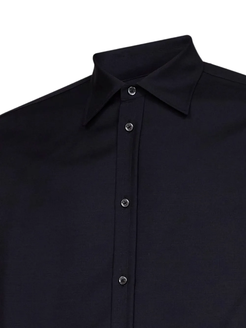 Jil Sander Overhemd met puntige kraag en ronde afwerking Blauw