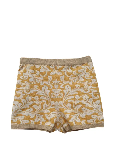 SANDRO 2021 Misha metallic-threaded shorts