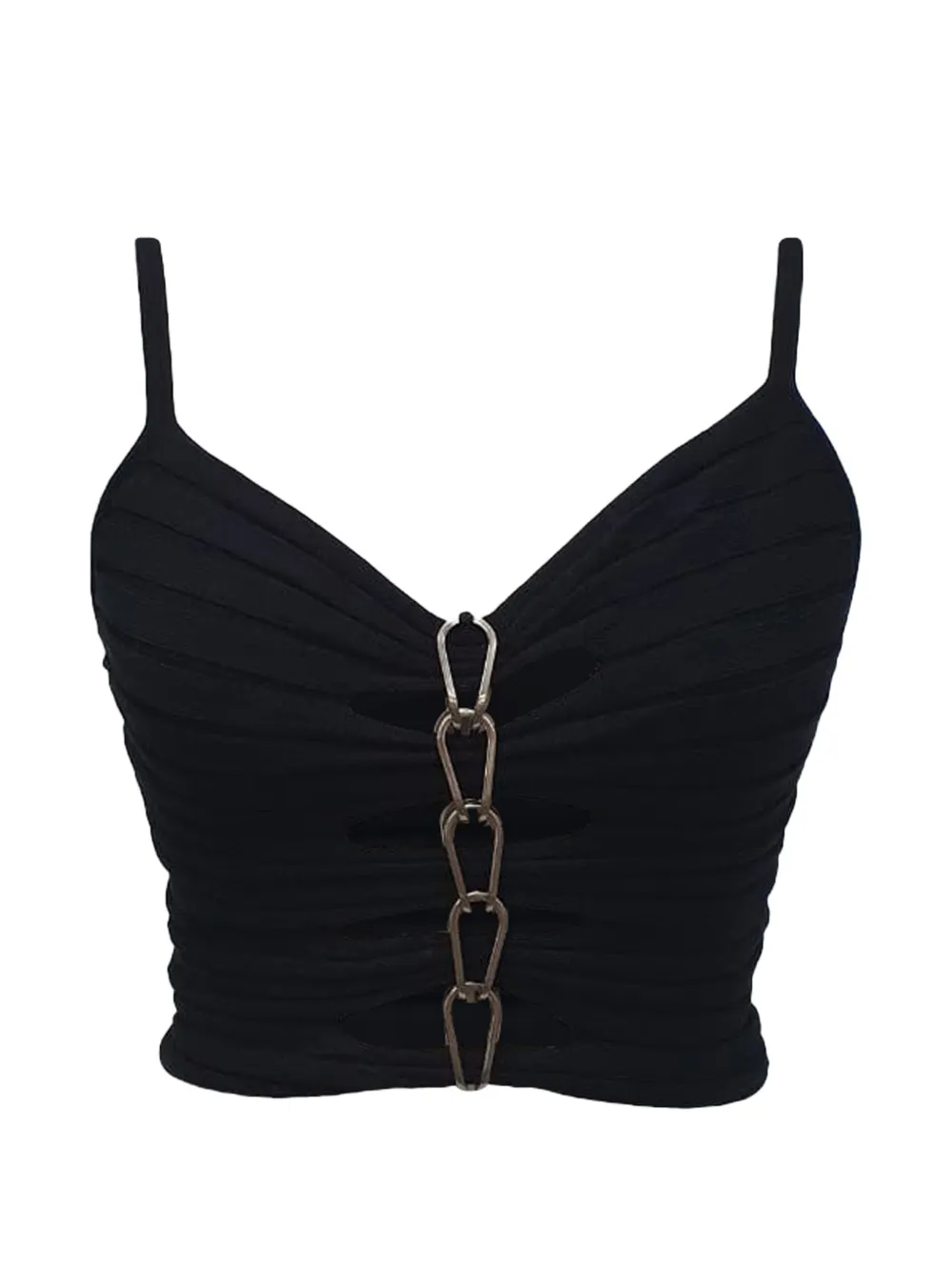 Dion Lee Top Central Chain 2021 - Nero