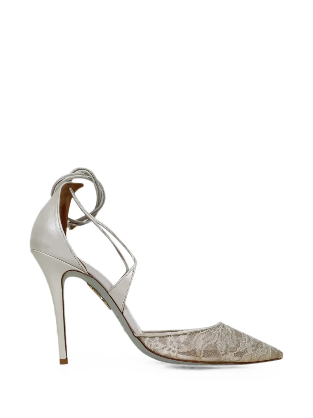 Aquazzura Matilde lace-up pumps - Bianco
