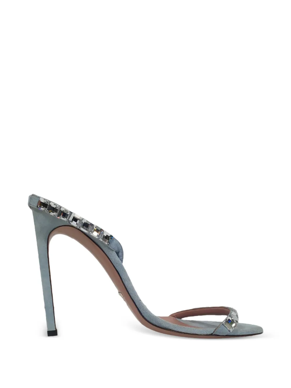 Gucci Pre-Owned crystal-embellished slingback sandals - Blau