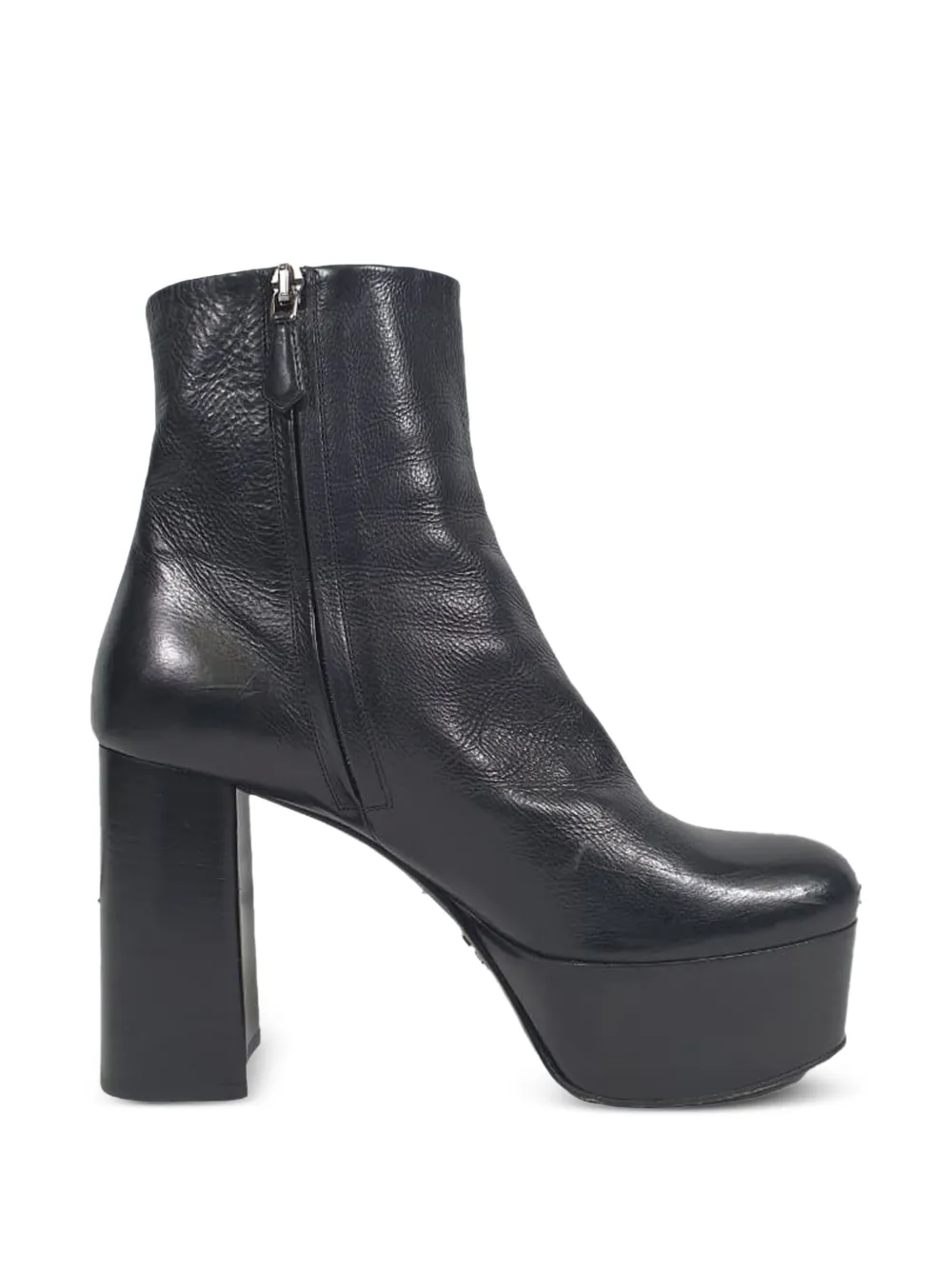 Prada Pre-Owned platform ankle boots - Nero