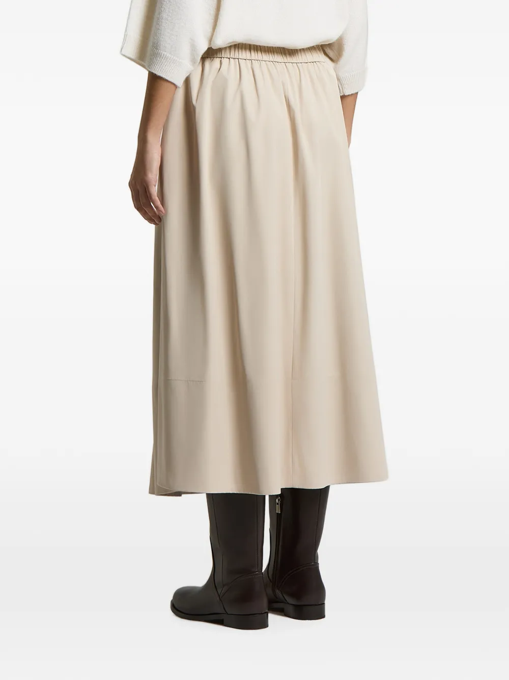 Peserico Midi-plooirok Beige