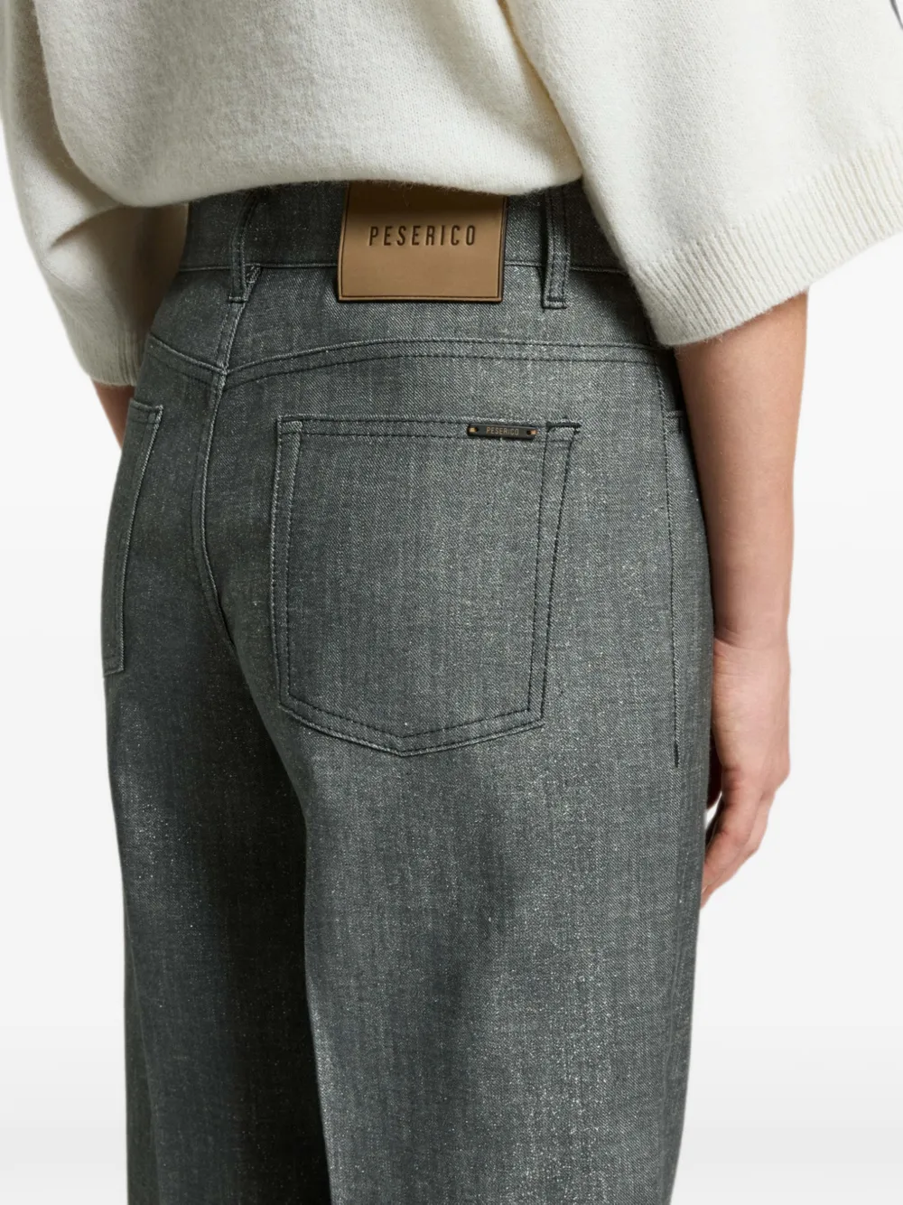 Peserico Metallic broek Grijs