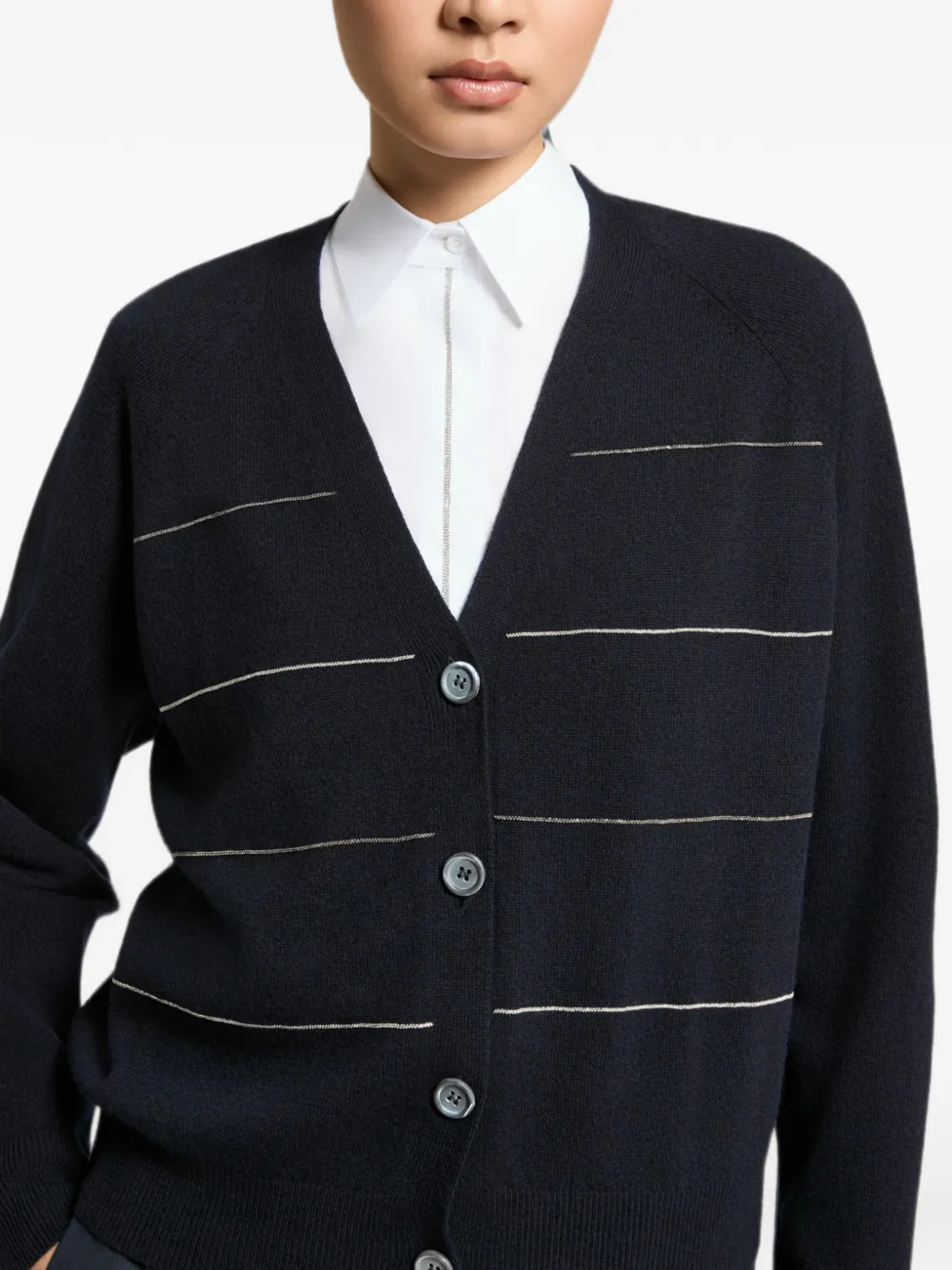 Peserico Gestreept vest Blauw