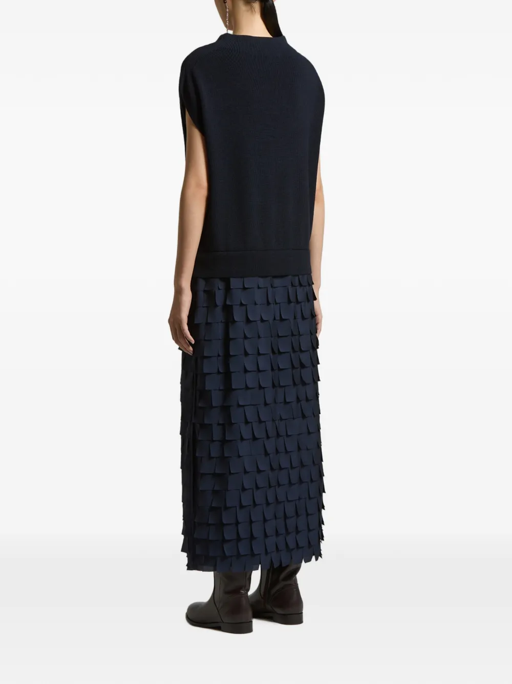 Peserico Gelaagde maxi-jurk Blauw