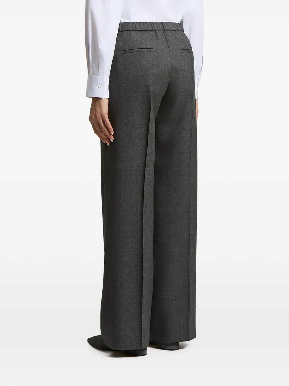 Peserico Broek met elastische tailleband Grijs