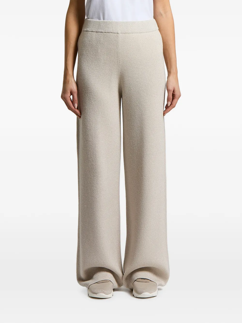 Peserico ribbed-knit palazzo pants - Toni neutri