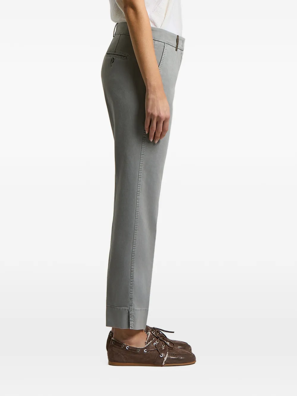 Peserico Geplooide broek Grijs