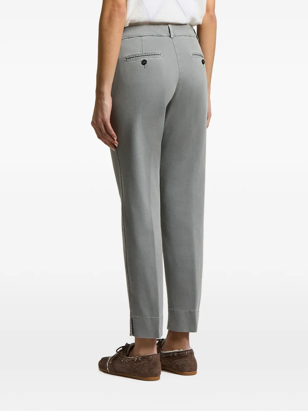 Peserico Geplooide broek Grijs