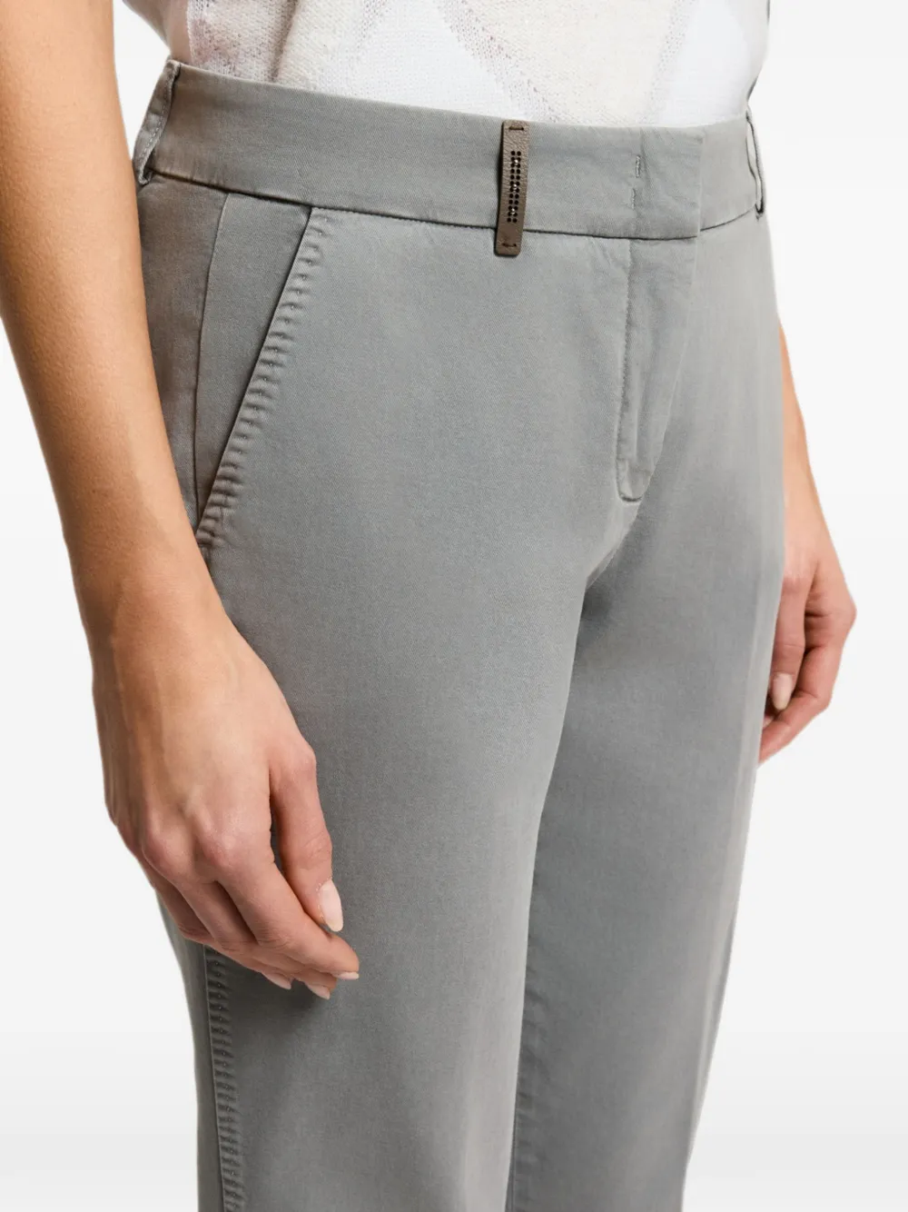 Peserico Geplooide broek Grijs