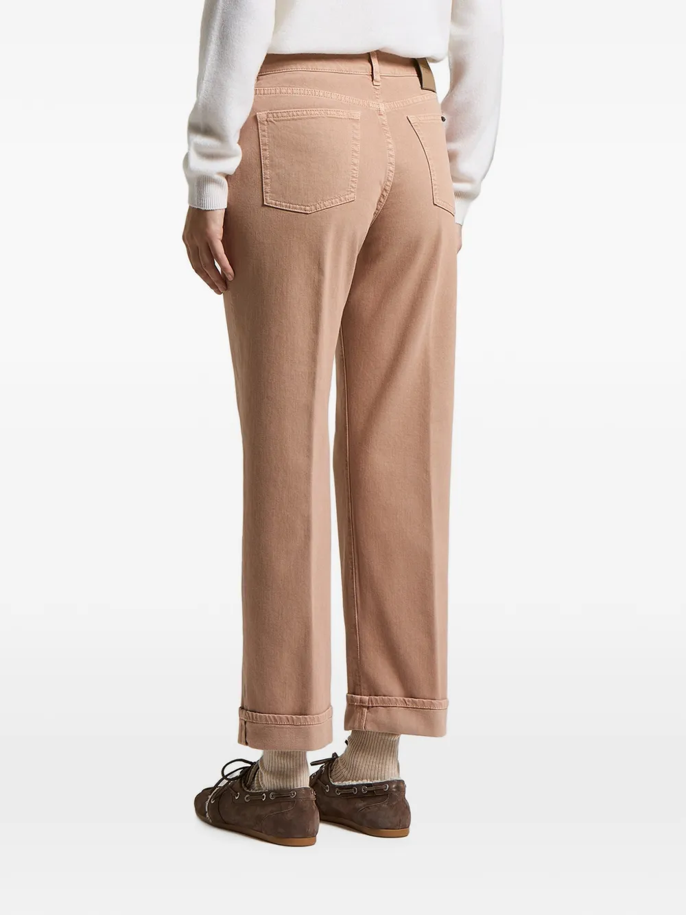Peserico Jeans met vijf zakken Beige
