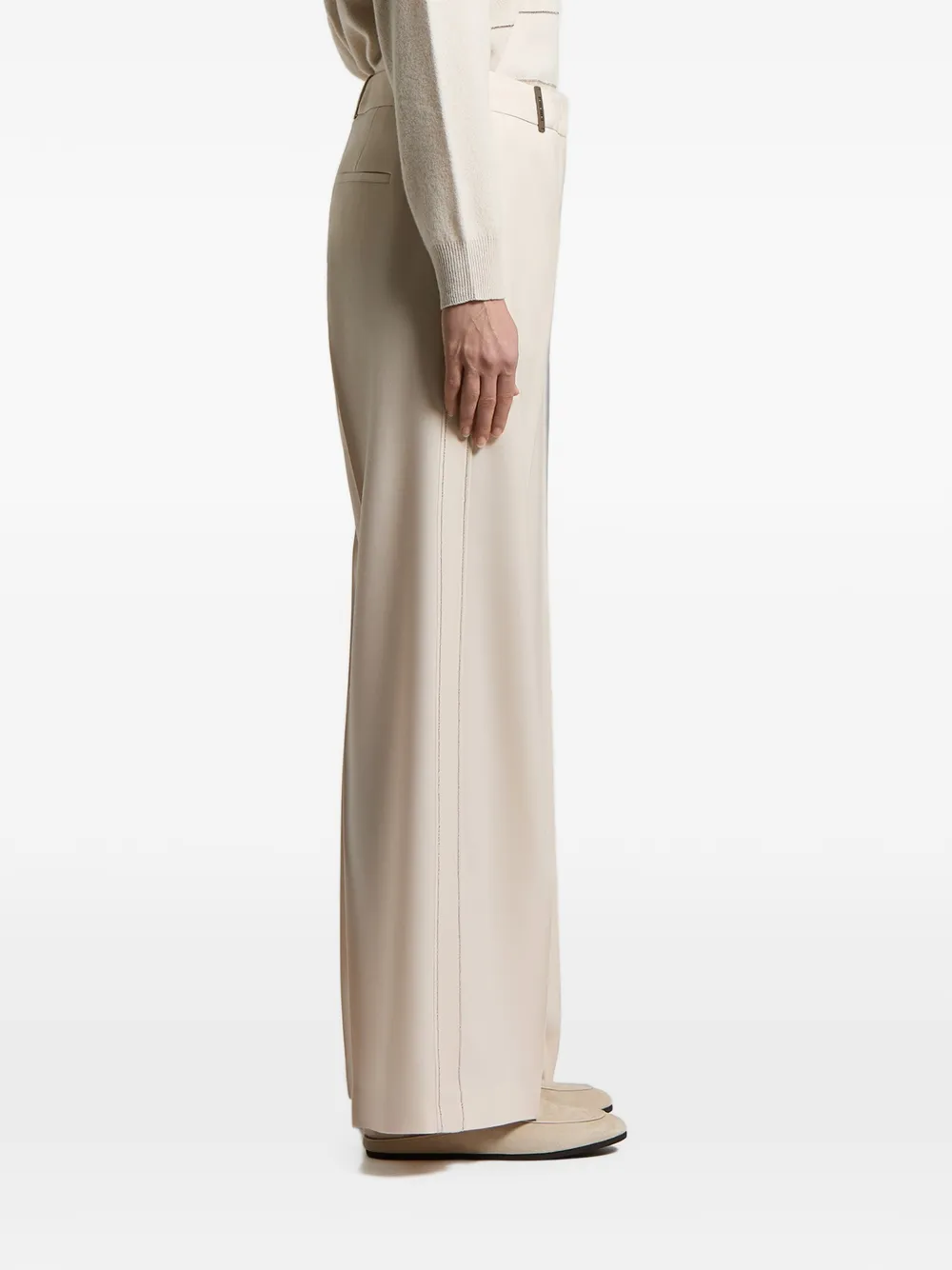 Peserico Geplooide broek Beige