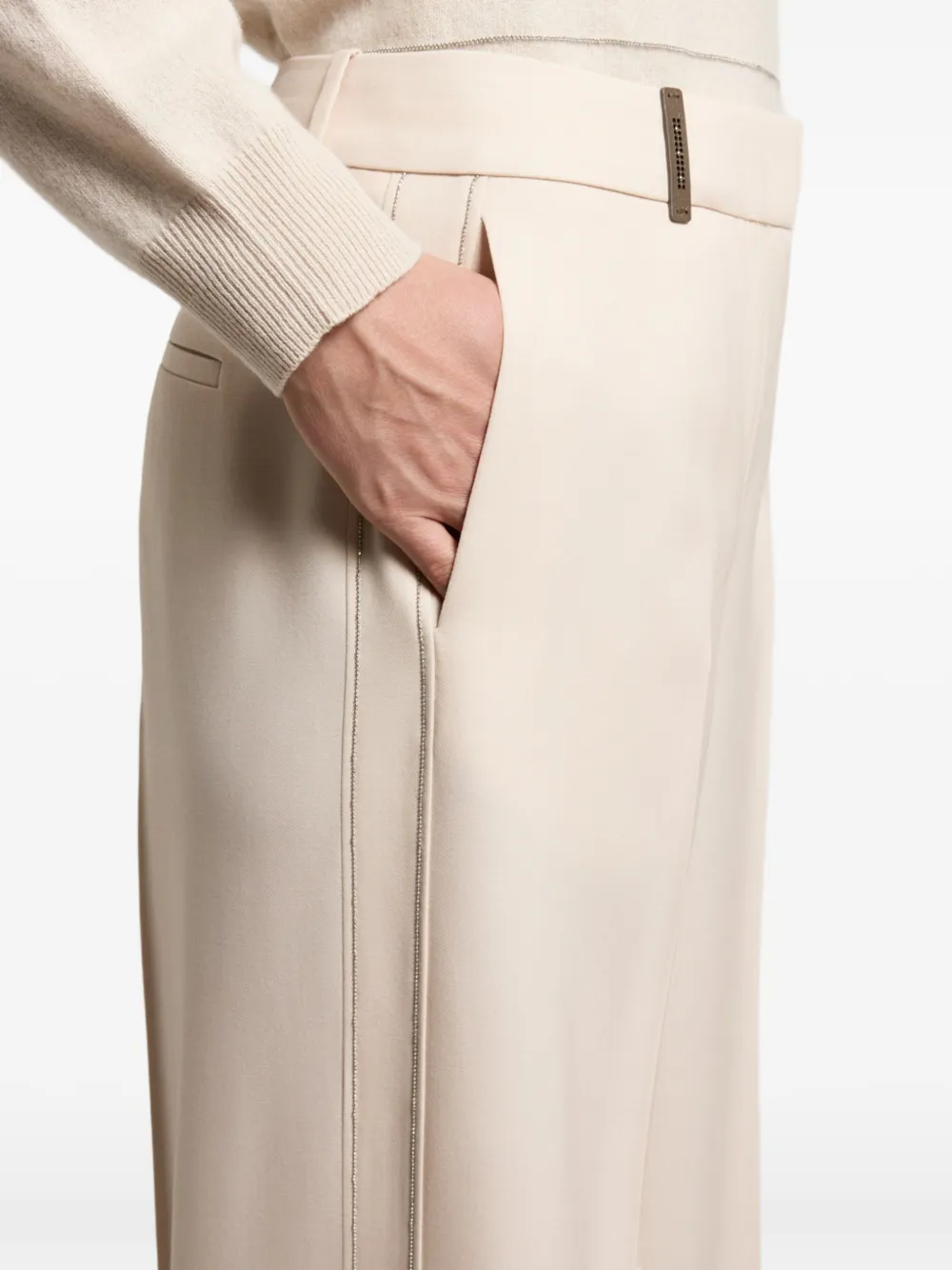 Peserico Geplooide broek Beige