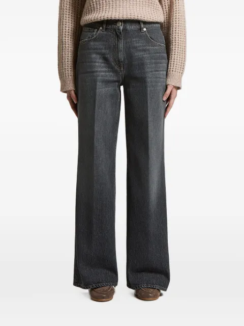 Peserico pressed-crease wide-leg jeans