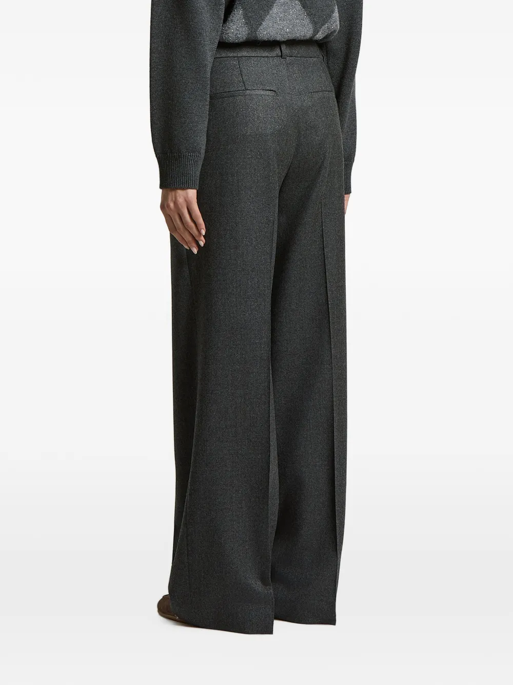 Peserico Geplooide broek Grijs
