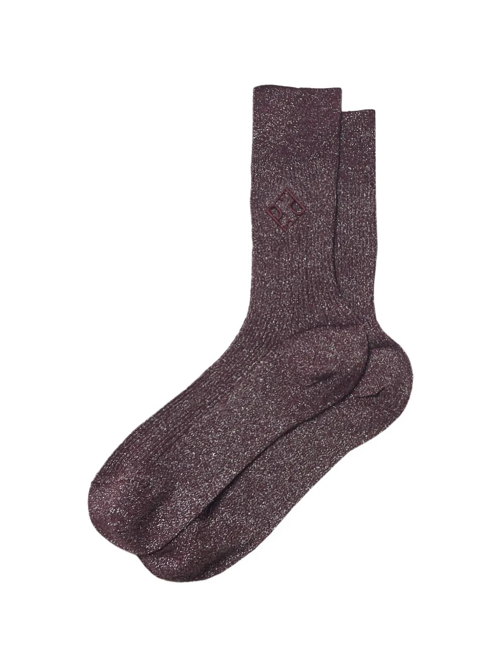 Peserico glitter-effect embroidered socks