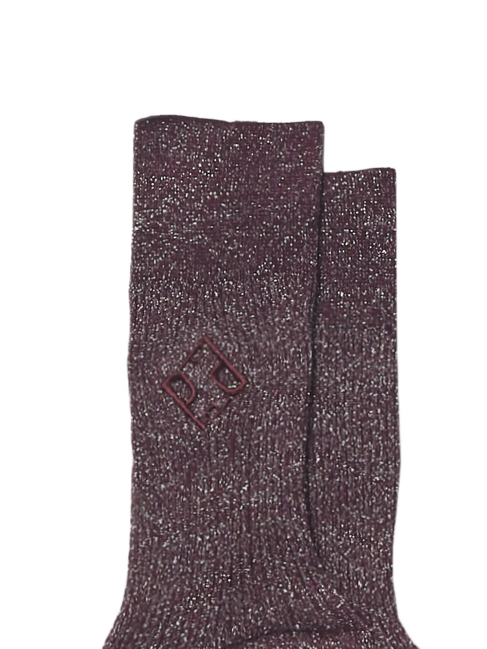 Peserico Sokken met borduurwerk en glitter-effect Rood