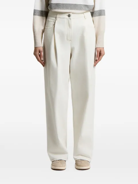 Peserico pleat-detail jeans