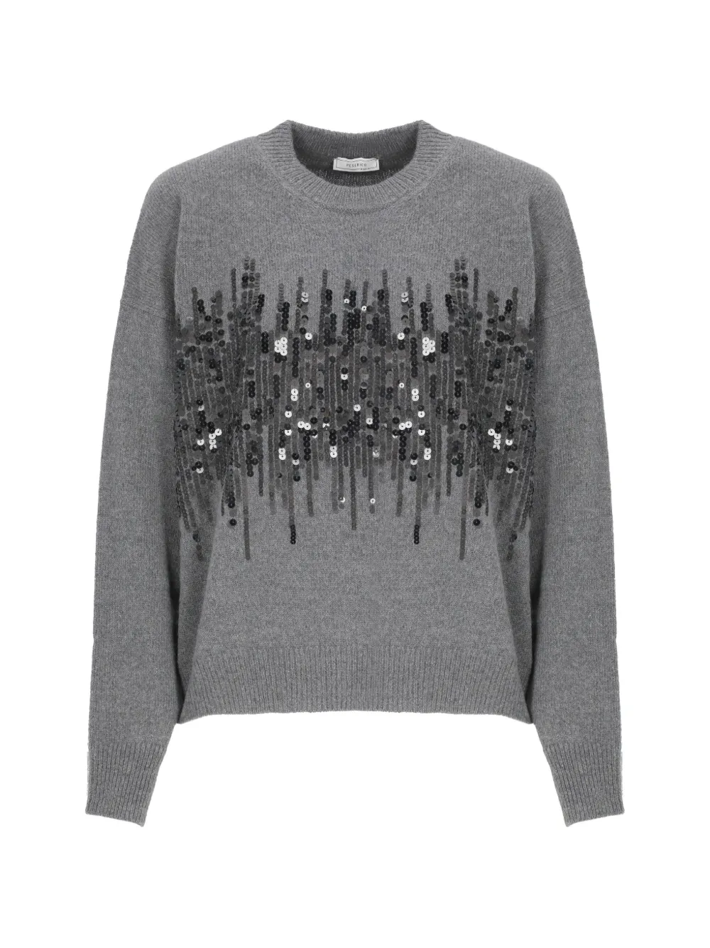 Peserico Maglione con paillettes - Grigio