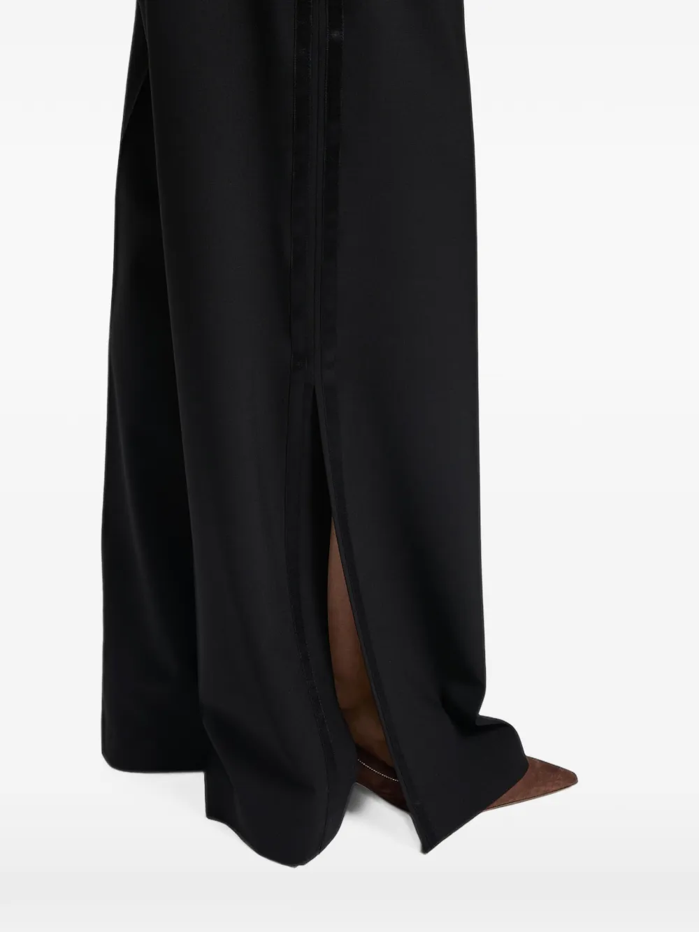 Peserico Broek met satijnen afwerking Zwart
