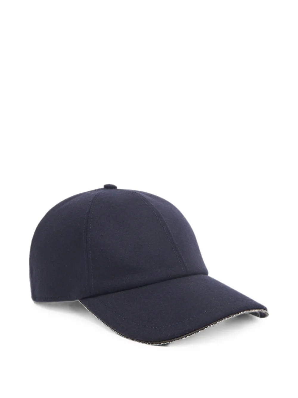 Peserico monili-trim panelled baseball cap - Blu