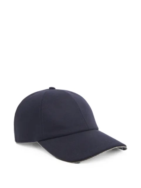 Peserico gorra de béisbol con ribete de cadena Monili