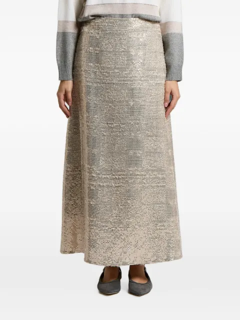 Peserico sequin-embellished maxi skirt