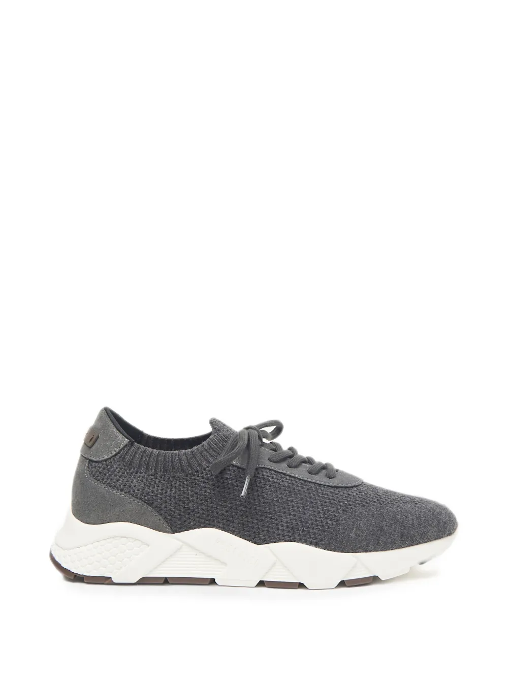 Peserico lace-up panelled sneakers Grijs