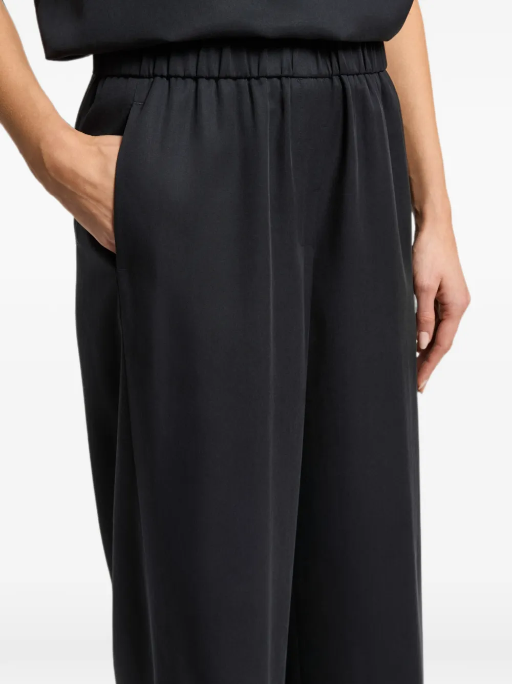 Peserico Broek met elastische tailleband Blauw