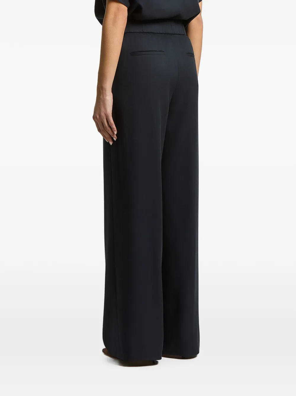Peserico Broek met elastische tailleband Blauw