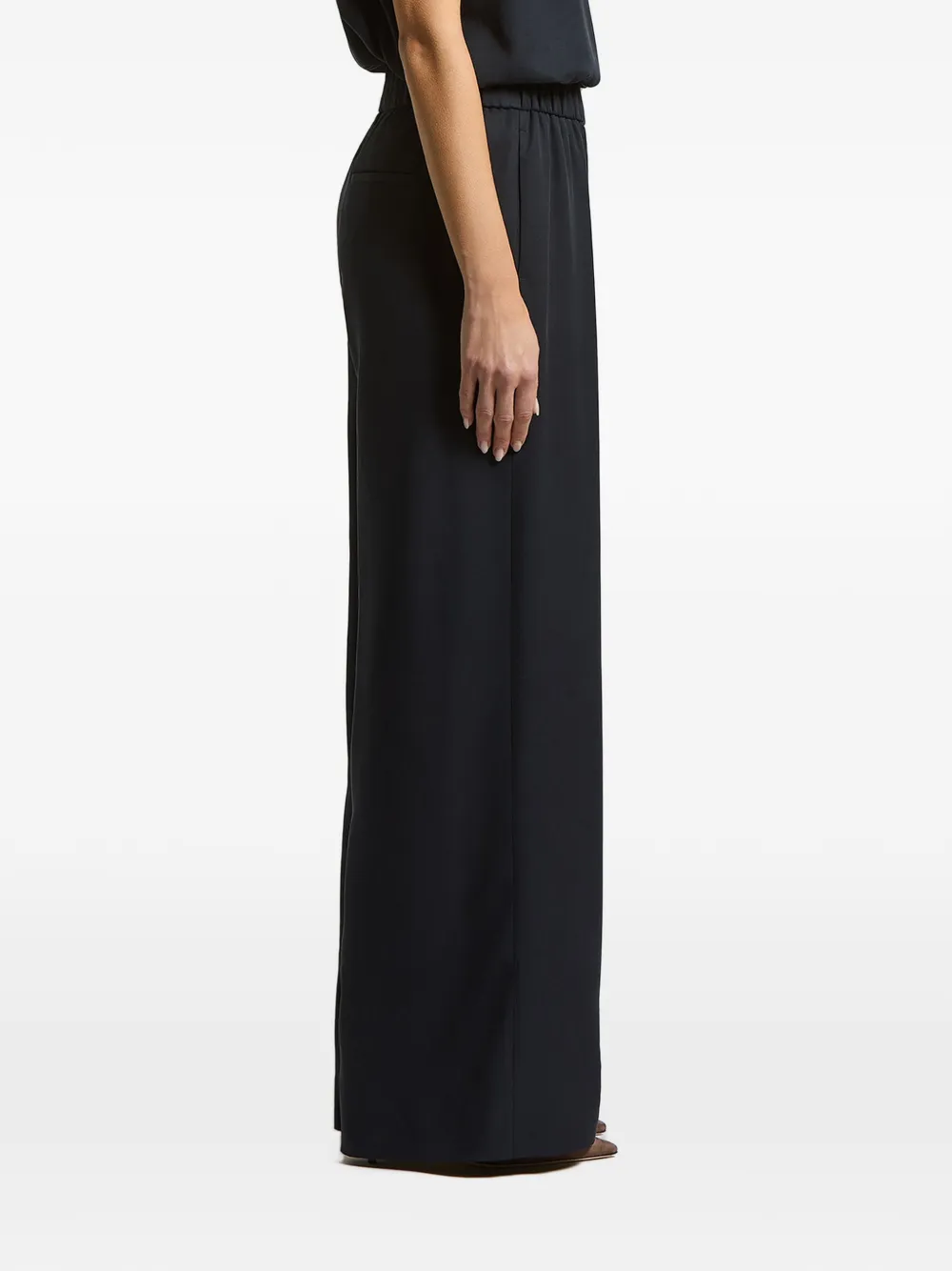 Peserico Broek met elastische tailleband Blauw
