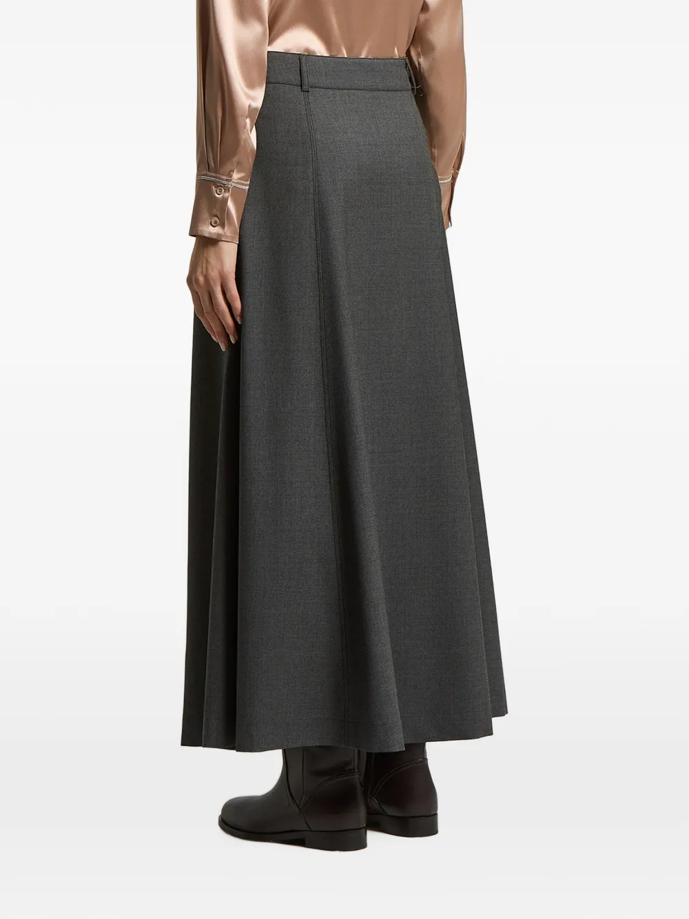 Peserico Maxi-rok met riemlussen Grijs