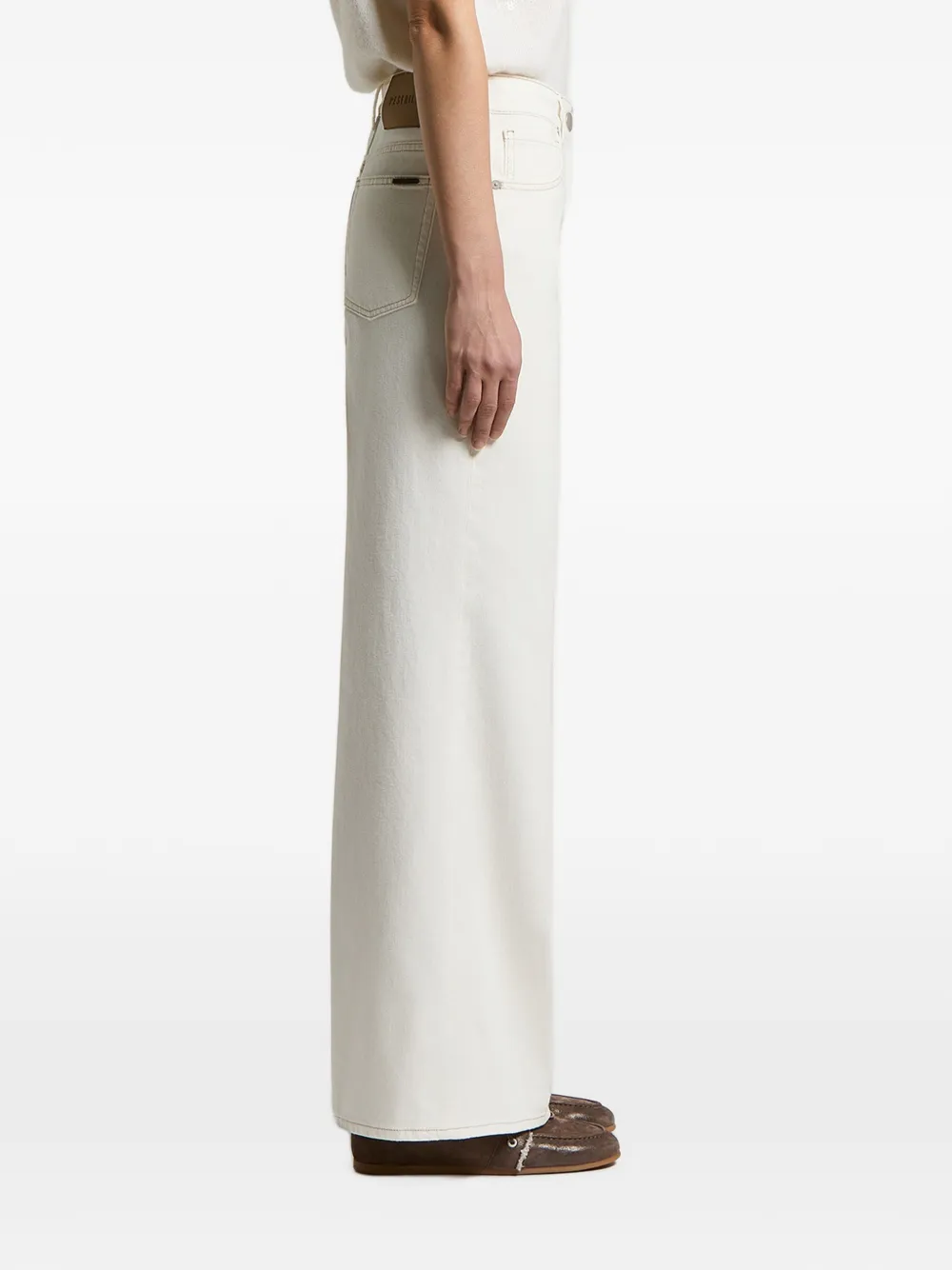 Peserico Jeans met persplooi Wit