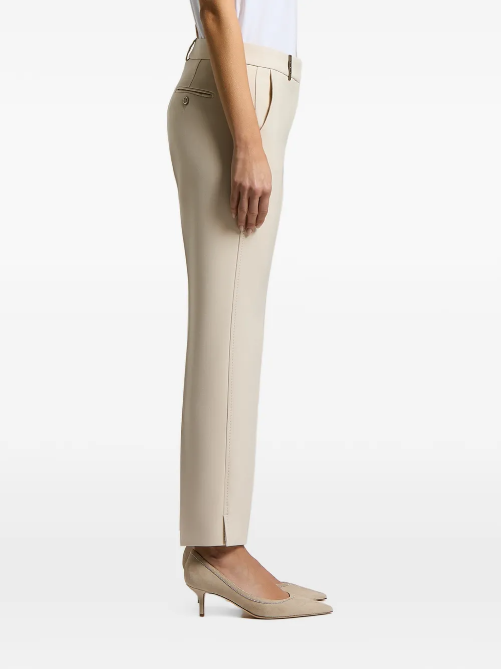 Peserico Geplooide broek Beige
