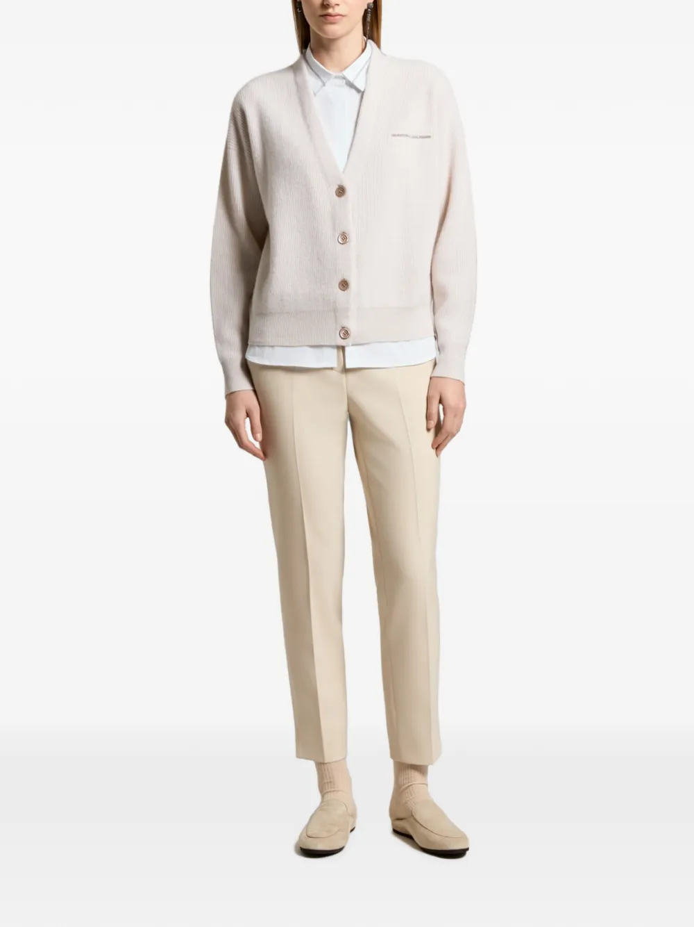 Peserico Geplooide broek Beige