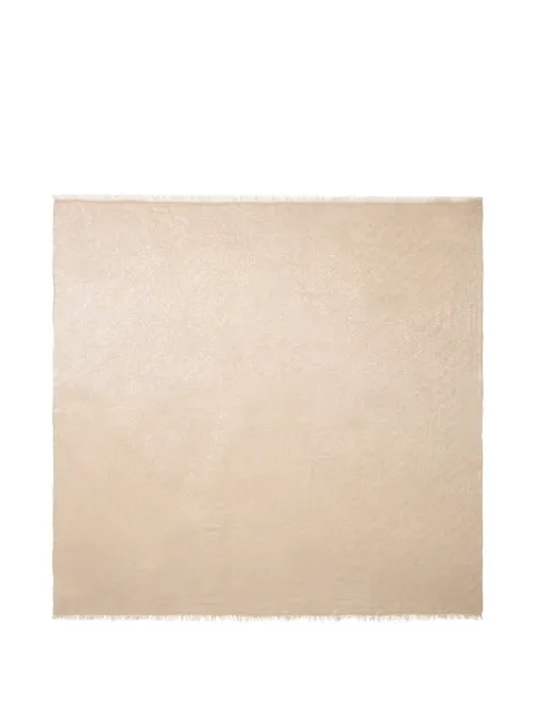 Peserico metallic frayed-edge scarf