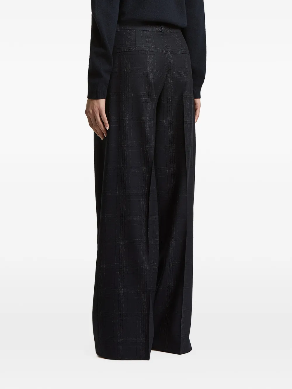 Peserico Geruite broek Blauw