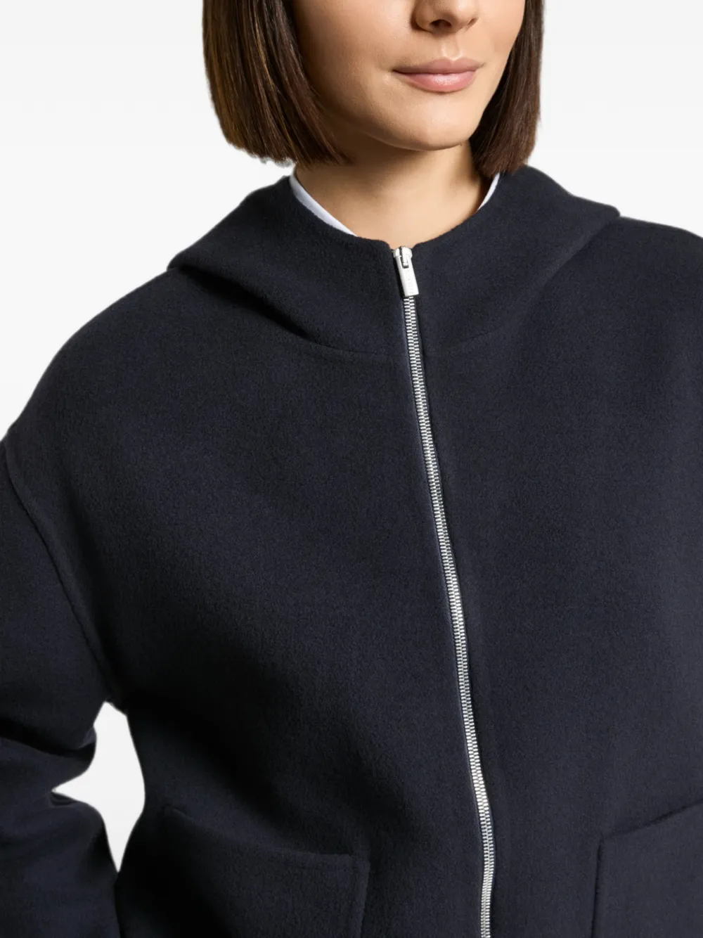 Peserico Ribgebreid jack Blauw