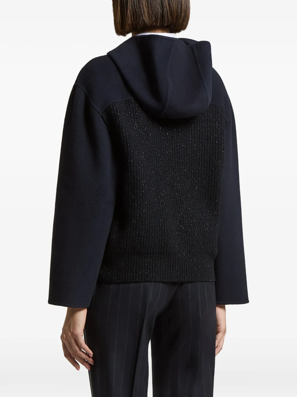Peserico Ribgebreid jack Blauw