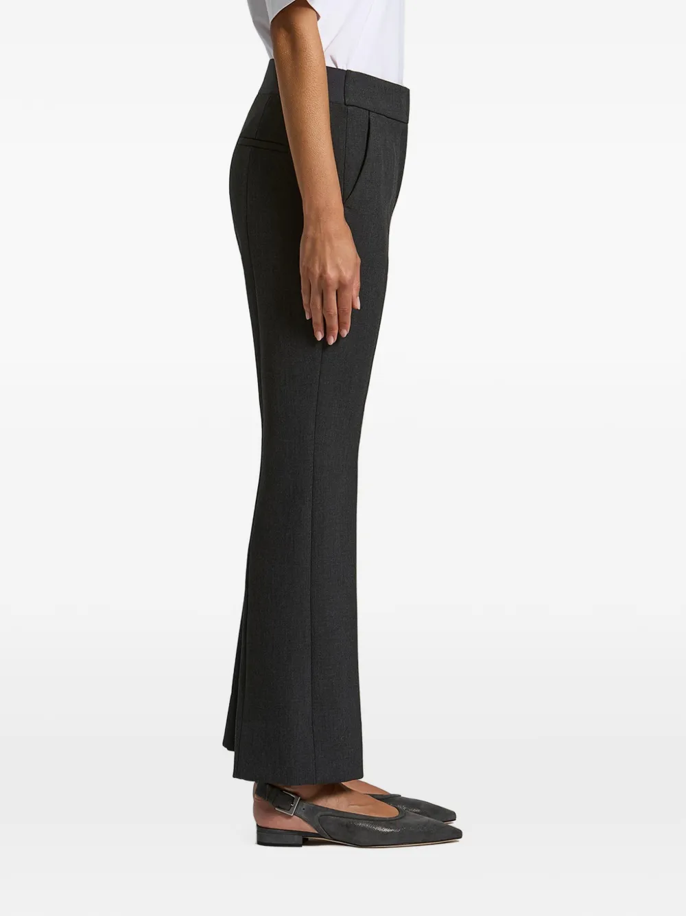 Peserico Straight plooibroek Grijs