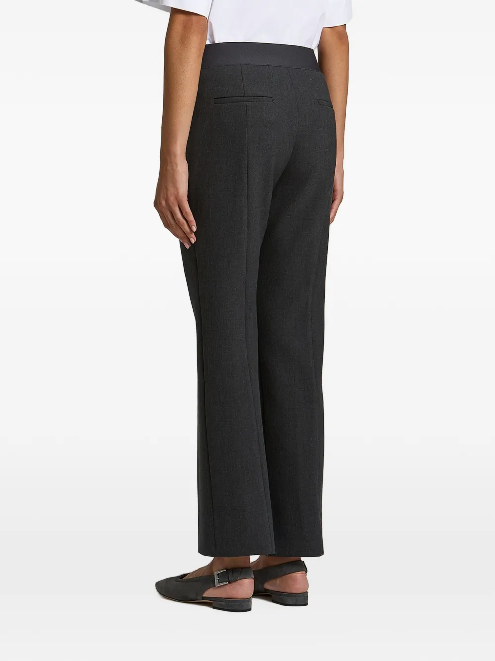 Peserico Straight plooibroek Grijs