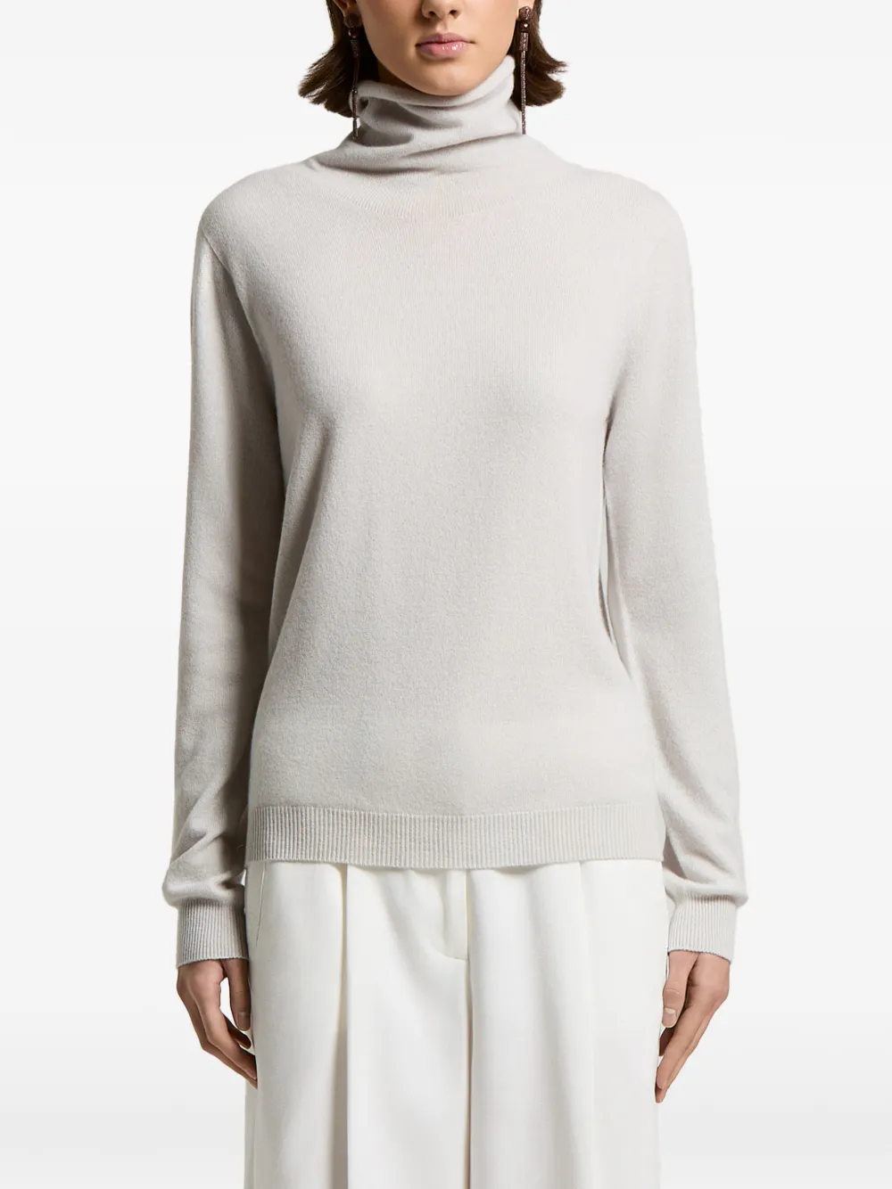 Peserico roll-neck knitted jumper - Neutrals
