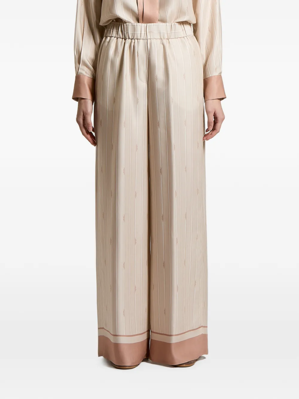 Peserico striped palazzo pants