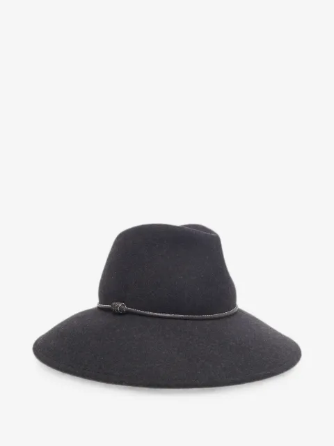 Peserico sombrero con aplique de cuentas