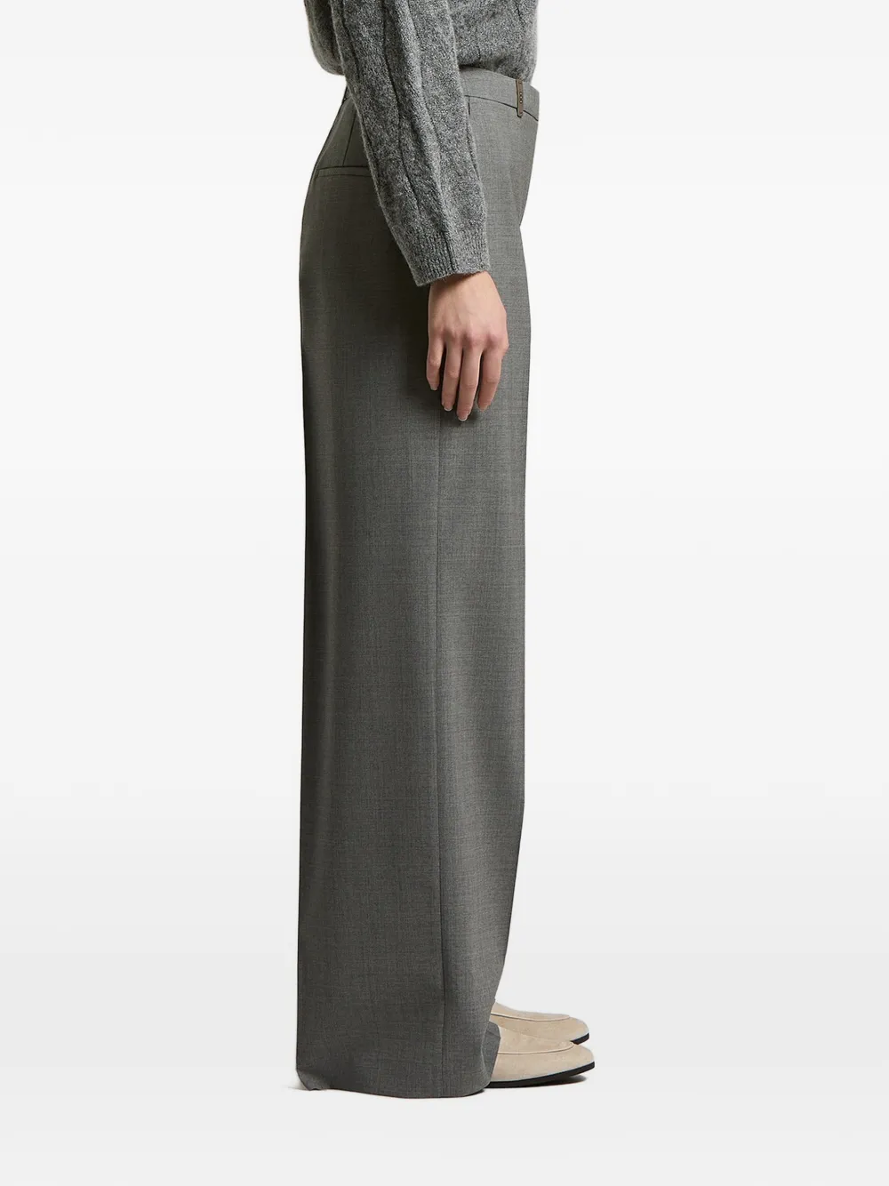 Peserico Geplooide broek Grijs
