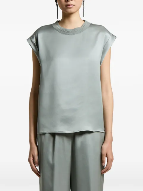 Peserico satin-finish blouse