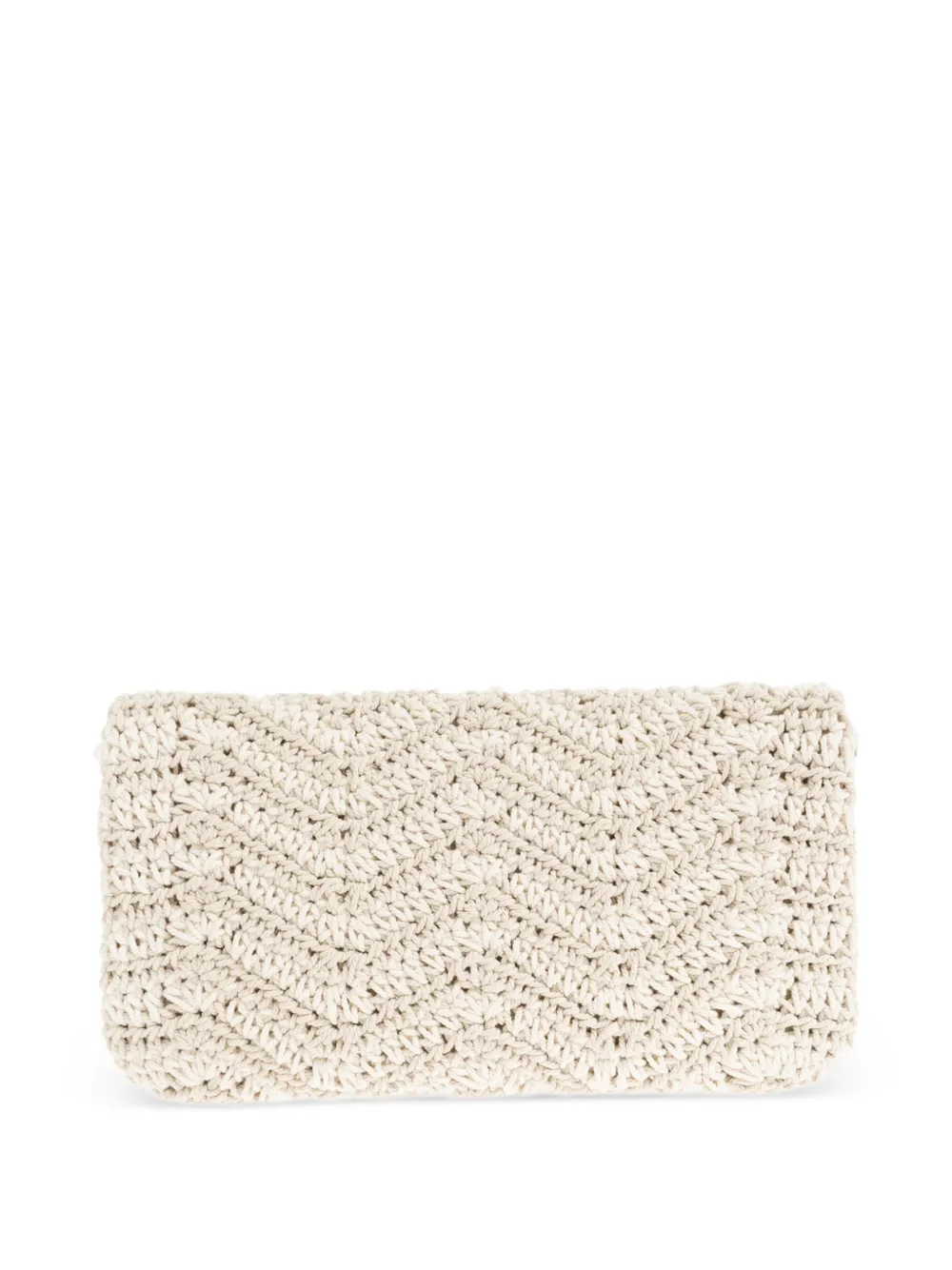Zadig&Voltaire Rock Macramé clutch Beige