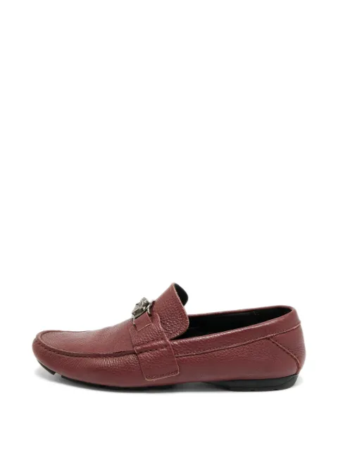 Versace Pre-Owned Medusa leather loafers