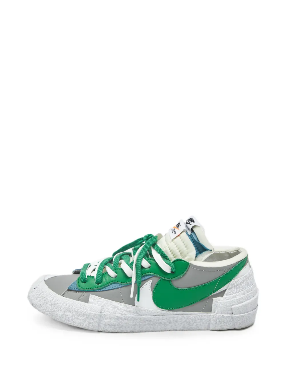 Nike Vintage x Sacai Blazer lace-up leather sneakers - Grau